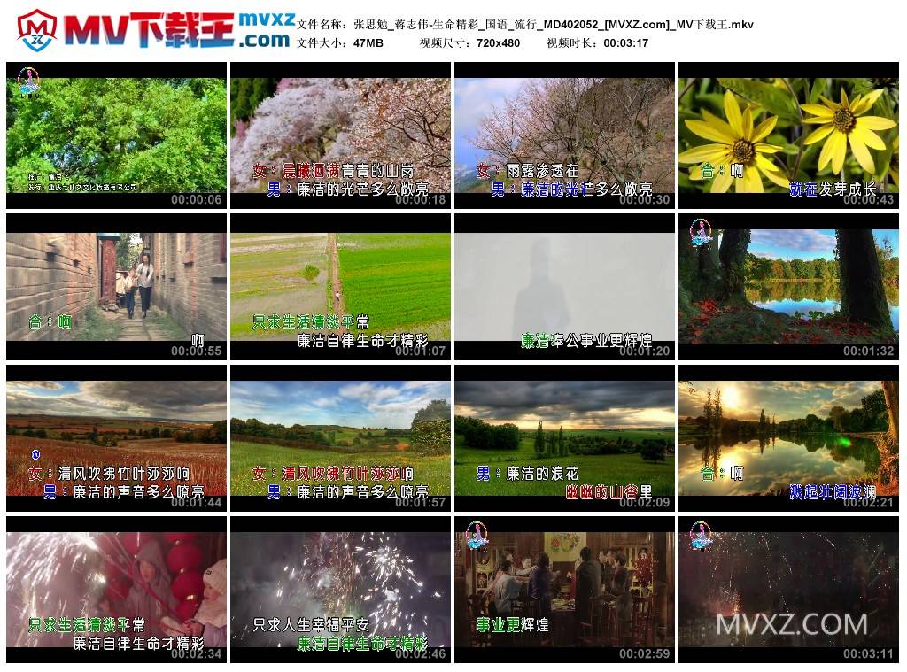 张思勉_蒋志伟-生命精彩_国语_流行_MD402052